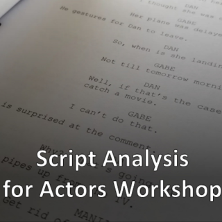 Script Analysis for Actors